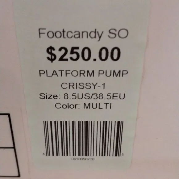 Footcandy Color Block Platform Heels - Picture 12 of 13